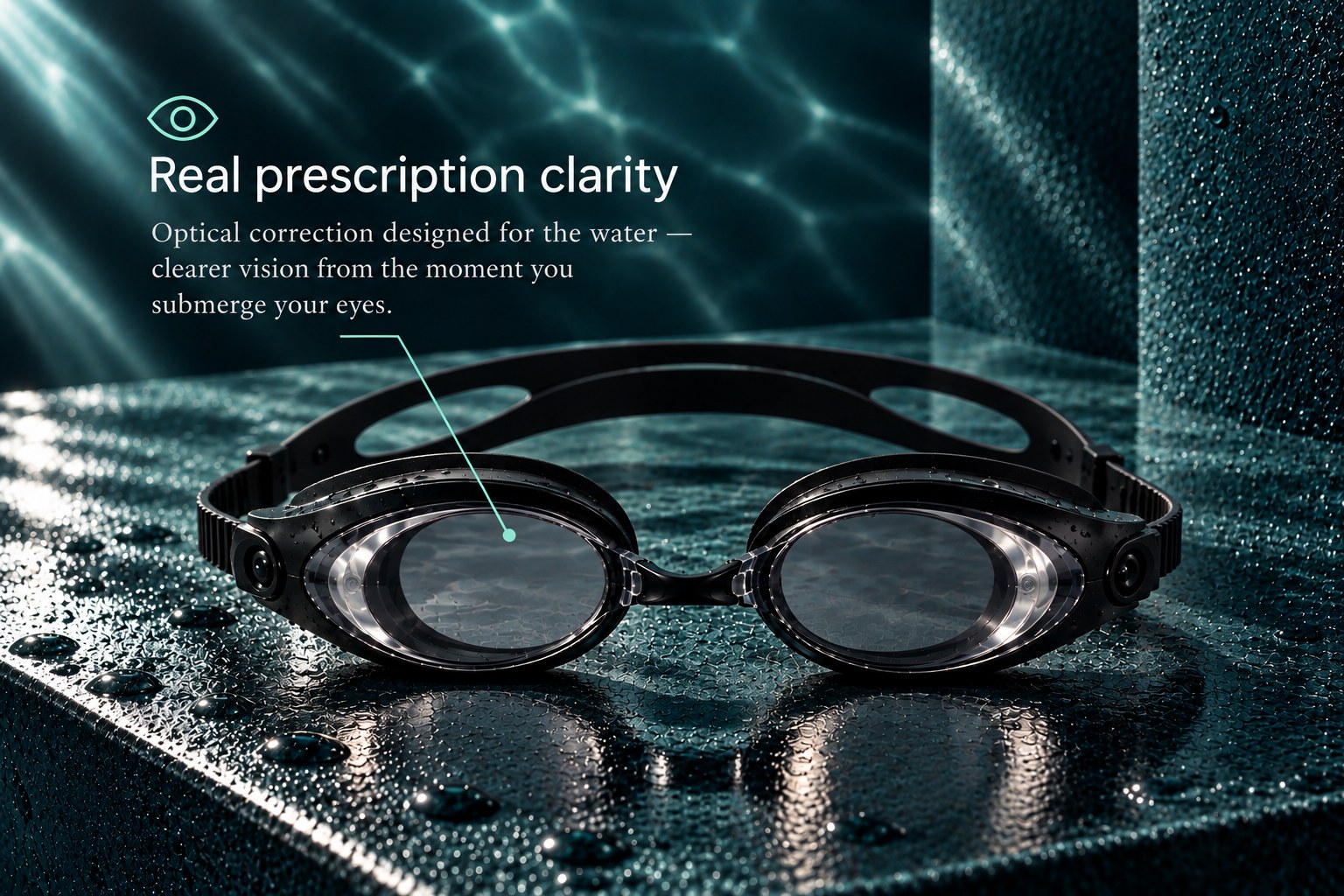 Clear lens AquaSight goggles